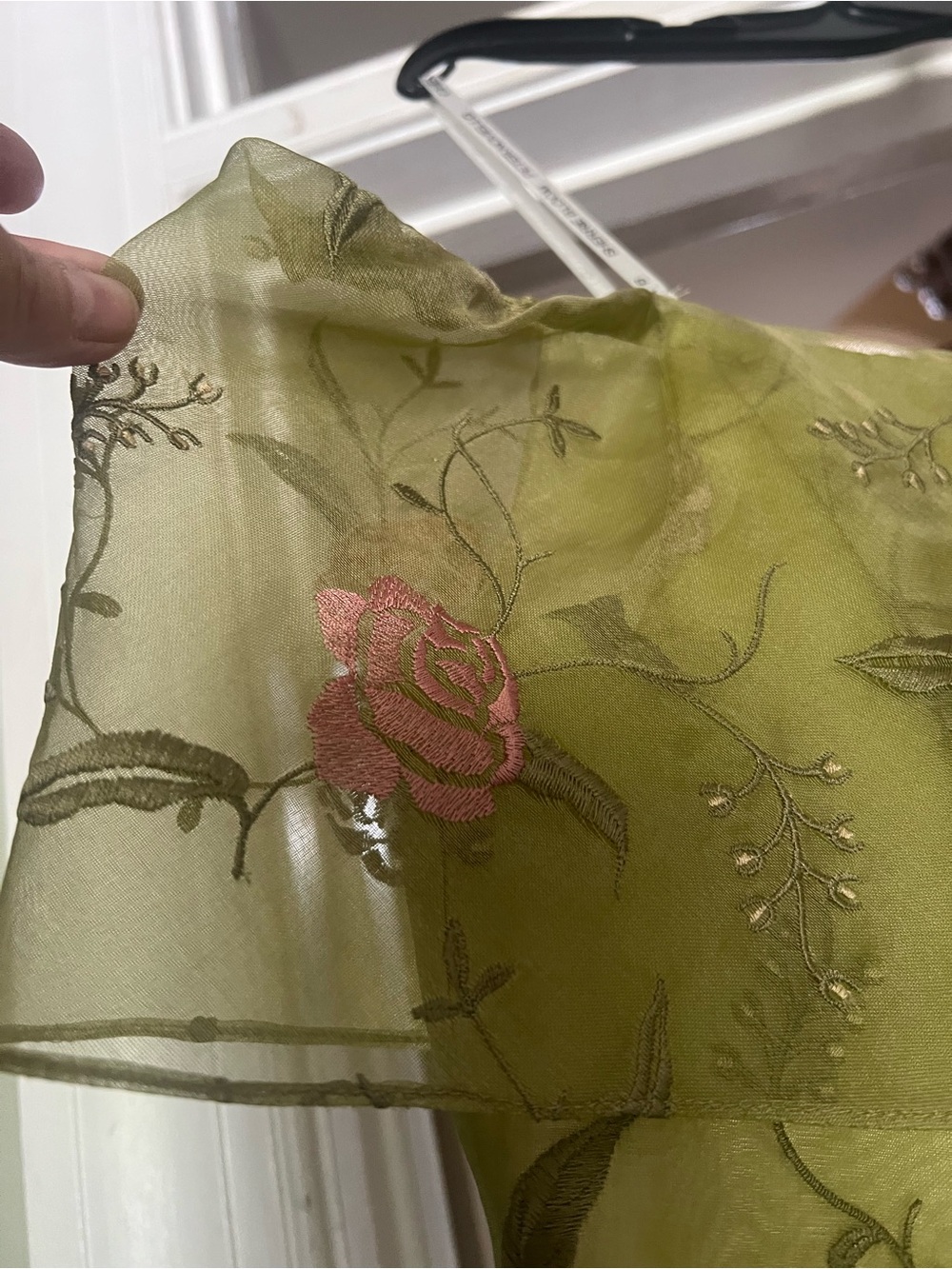 Vintage Chetta B Olive Green Floral Maxi Skirt - NWT Women's Two-Piece Set - Picture 2 of 6
